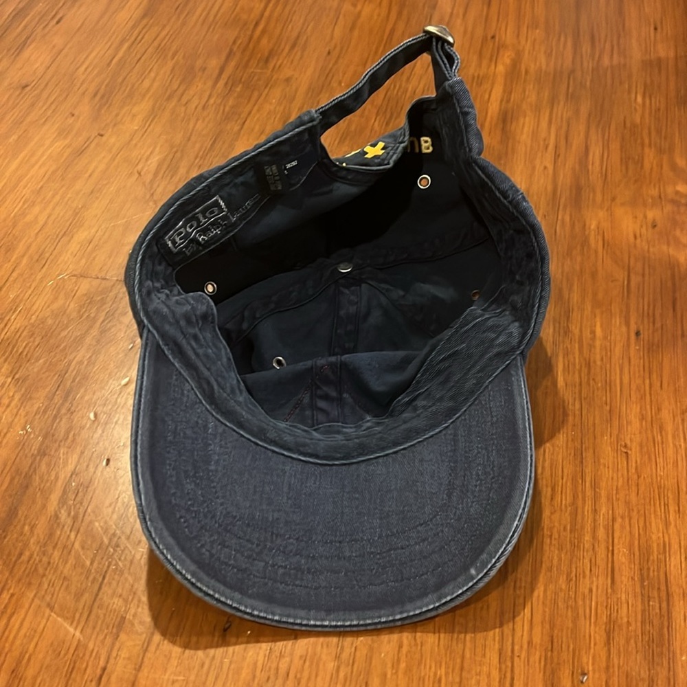 Polo Ralph Lauren Ski Patrol Club Hat Cap One Size Vintage blue Strap Back - Picture 11 of 16